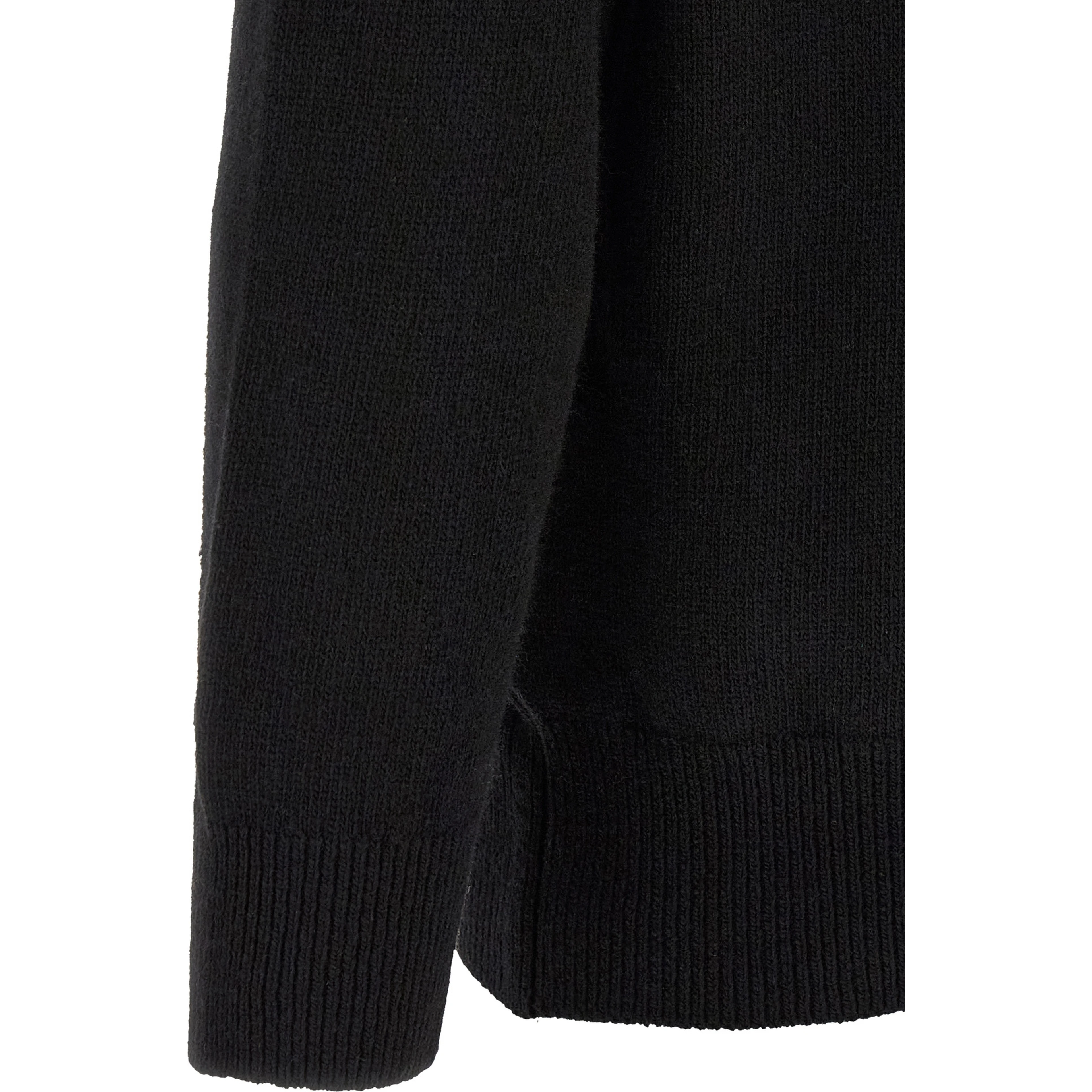 Black Wool Cardigan