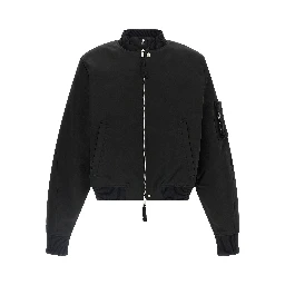 Black Recycled Polyamide Bomber