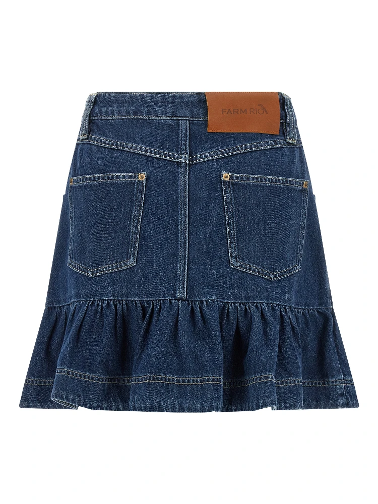 Blue Cotton Long Skirt alternative