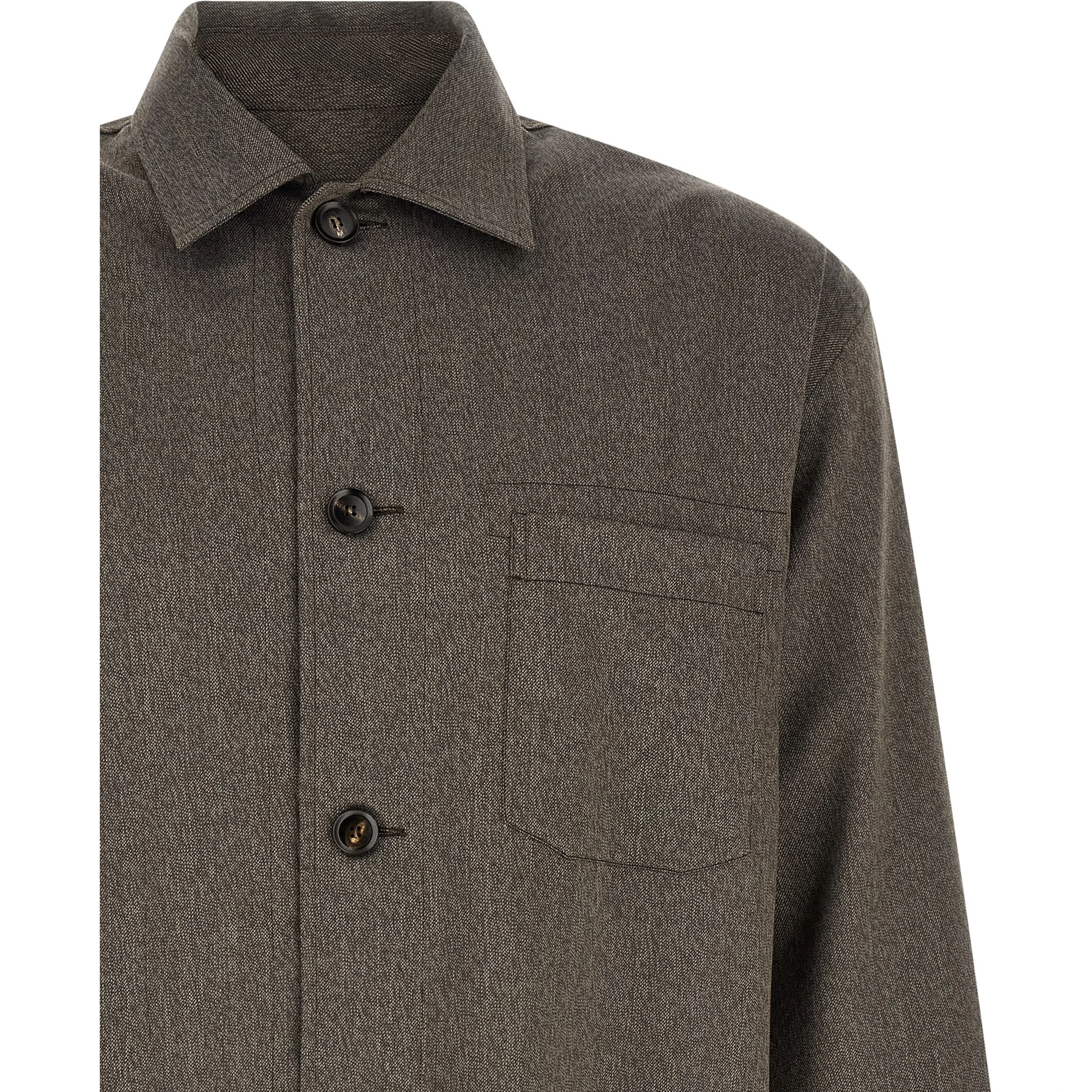 Brown Wool Blouse