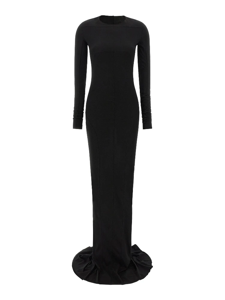 Black Cotton Long Dress