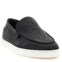 Black Calfskin Slip-On Loafers