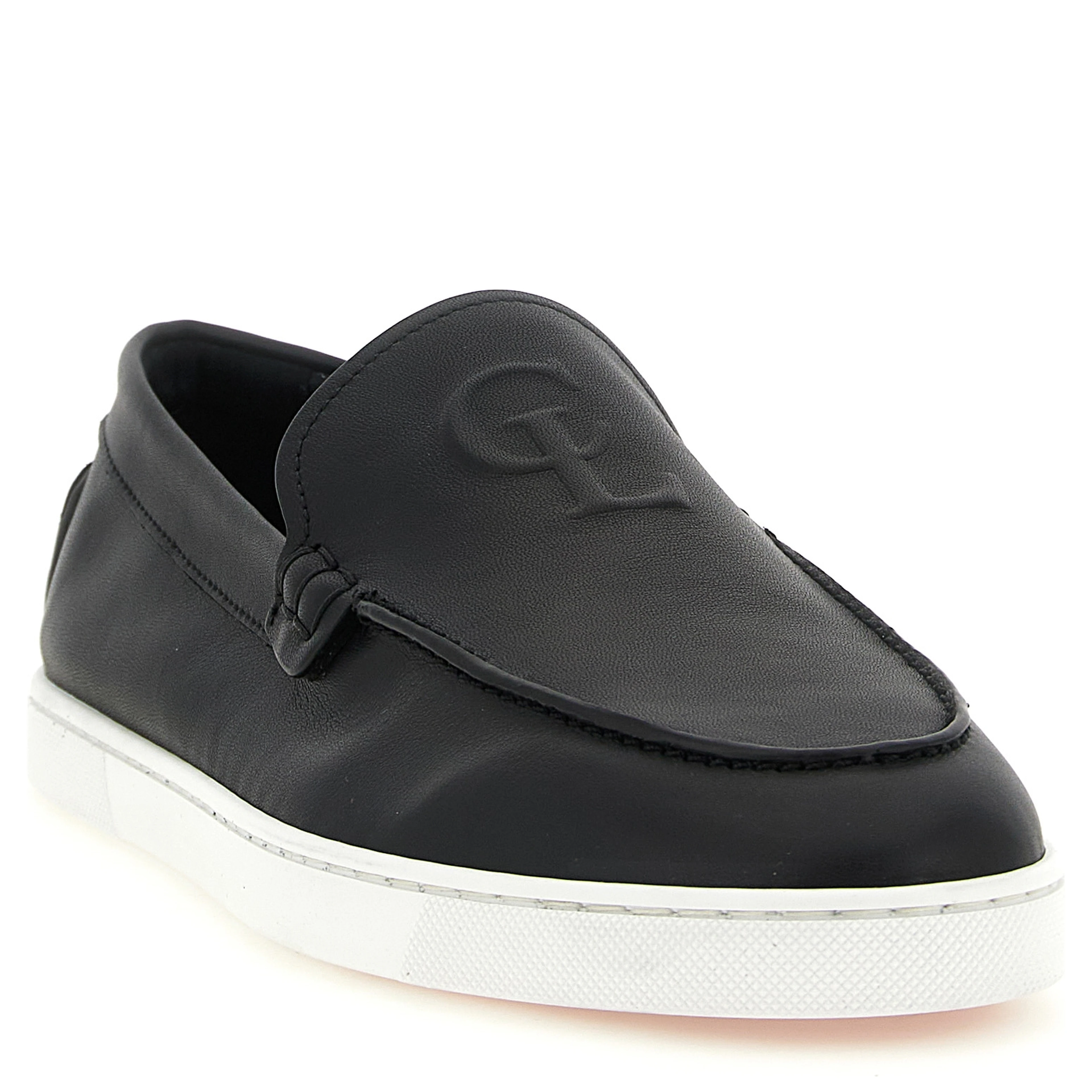 Black Calfskin Slip-On Loafers