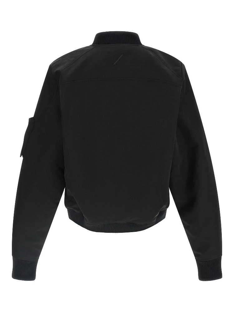 Black Recycled Polyamide Bomber alternative
