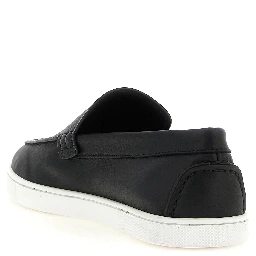 Black Calfskin Slip-On Loafers