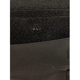 Black Calfskin Shoulder Bag