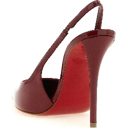 Red Calfskin High Heel Pumps