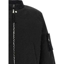 Black Recycled Polyamide Bomber