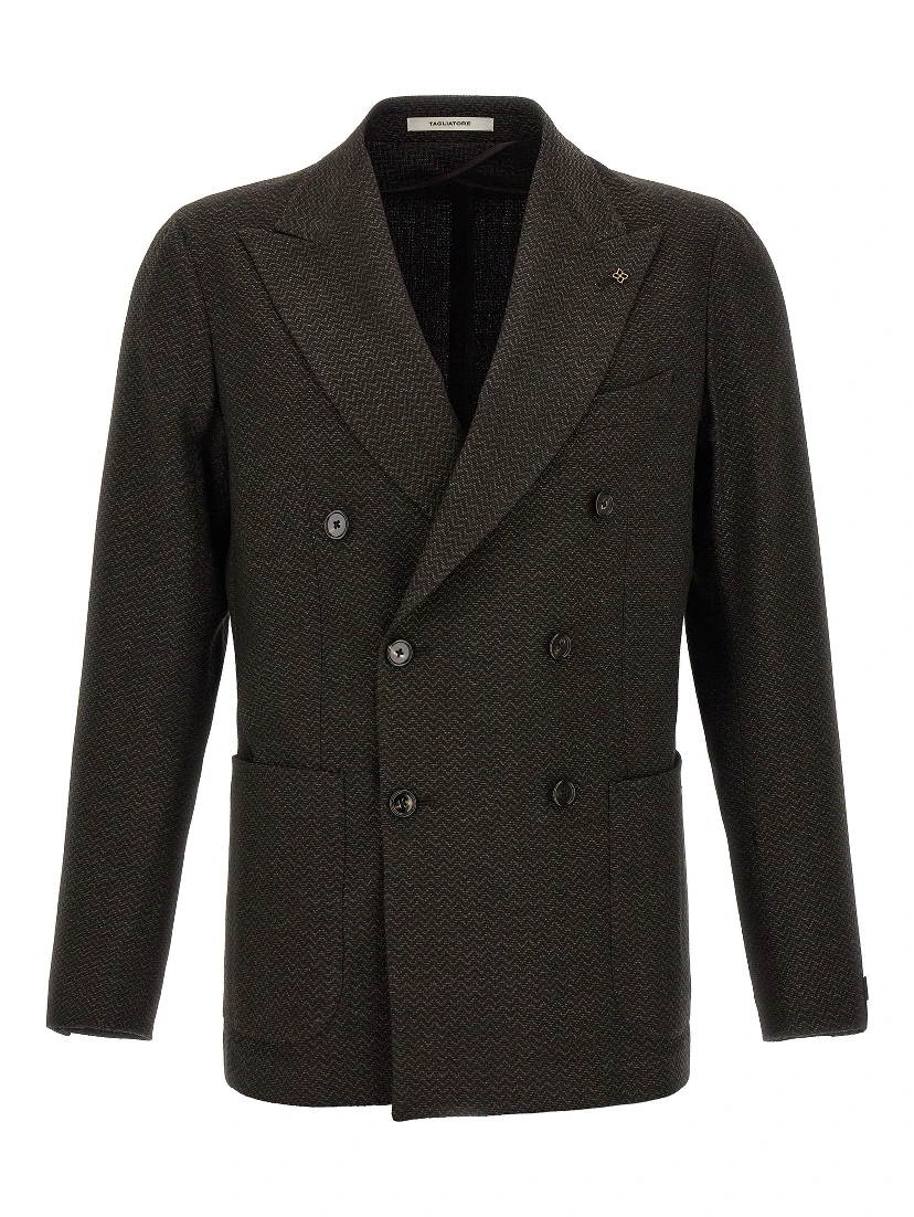 Brown Virgin Wool Blazer