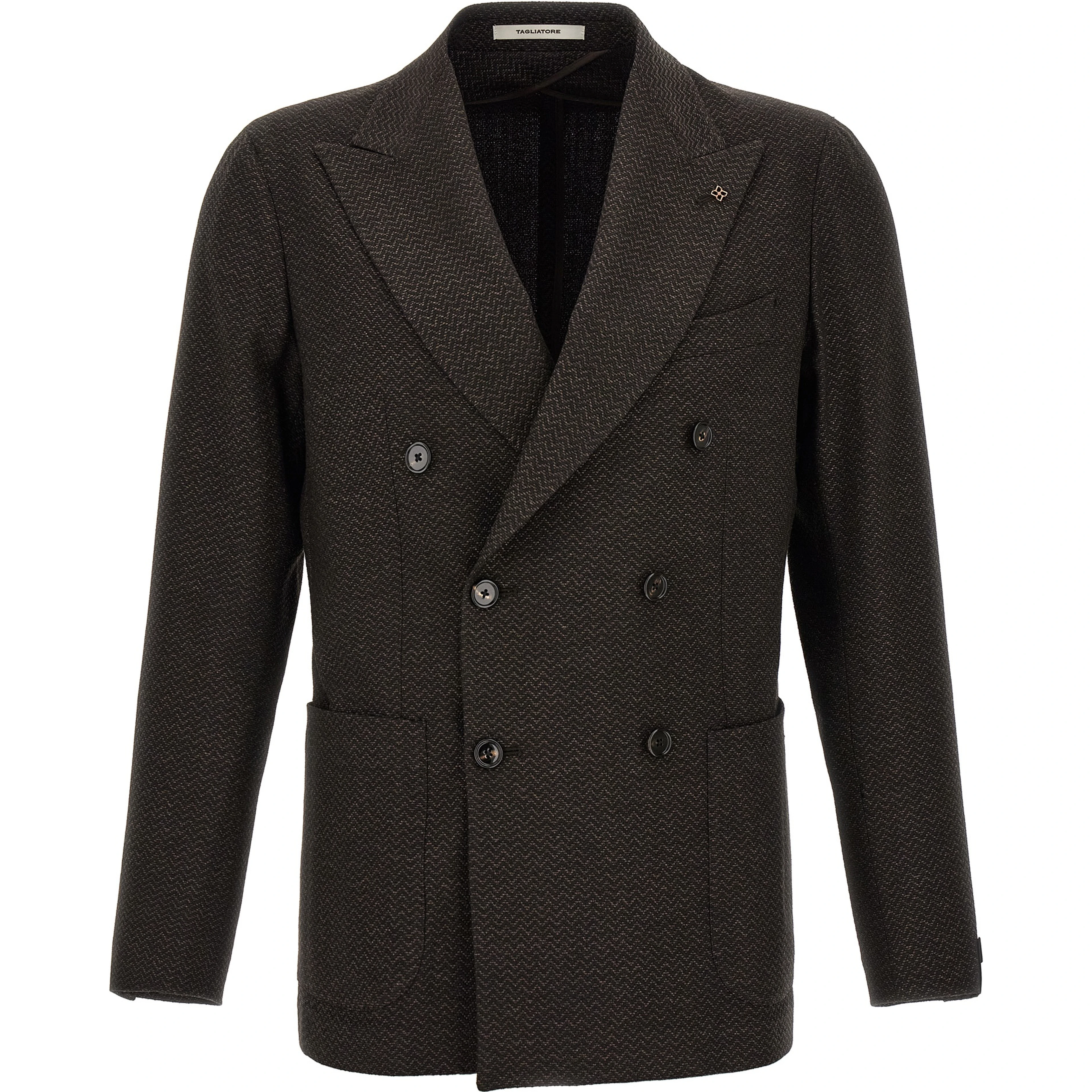 Brown Virgin Wool Blazer
