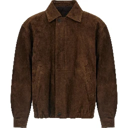 Brown Goatskin Full-Length Jacket