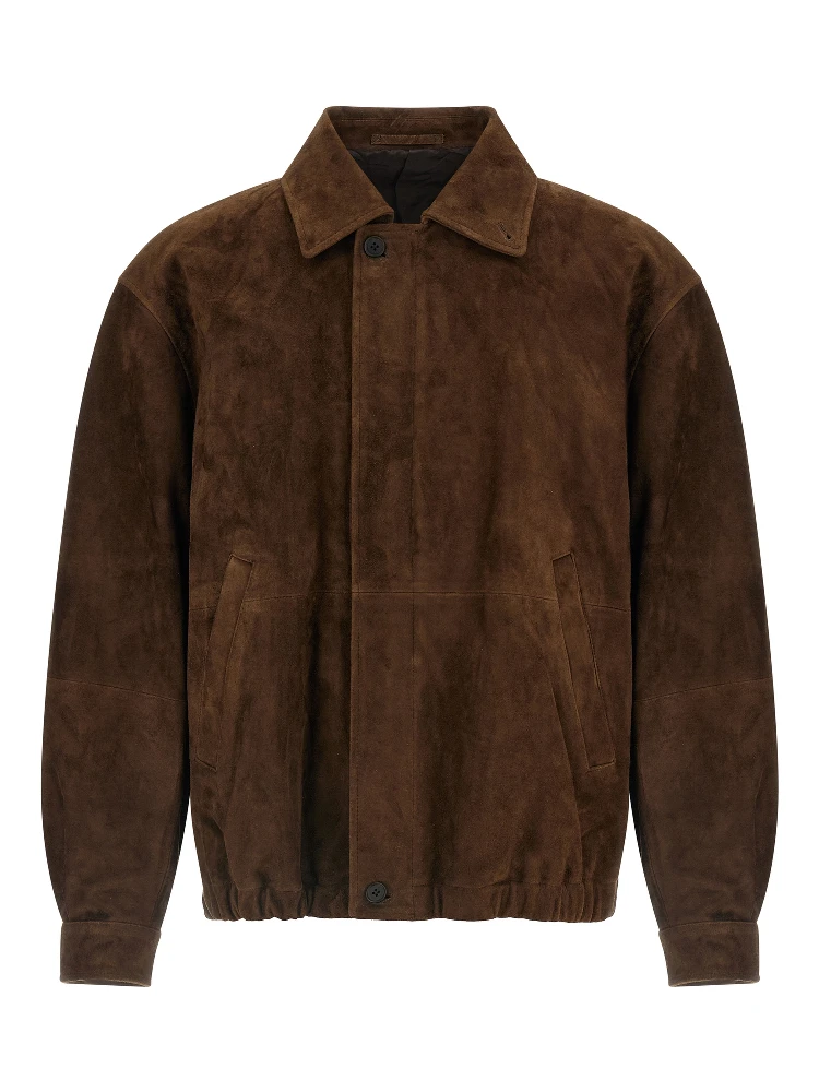 Brown Goatskin Full-Length Jacket