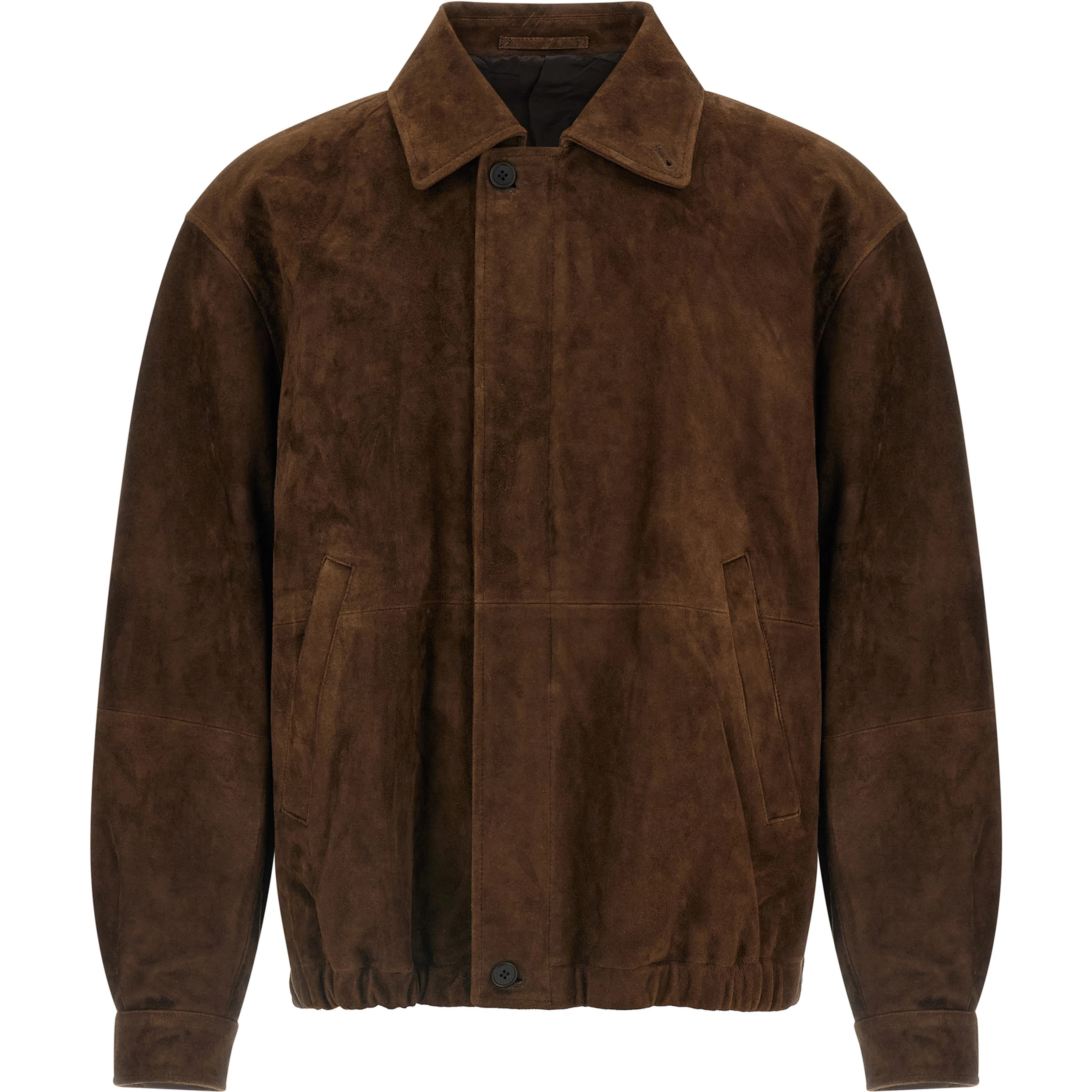 Brown Goatskin Full-Length Jacket
