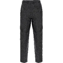Gray Wool Casual Pants
