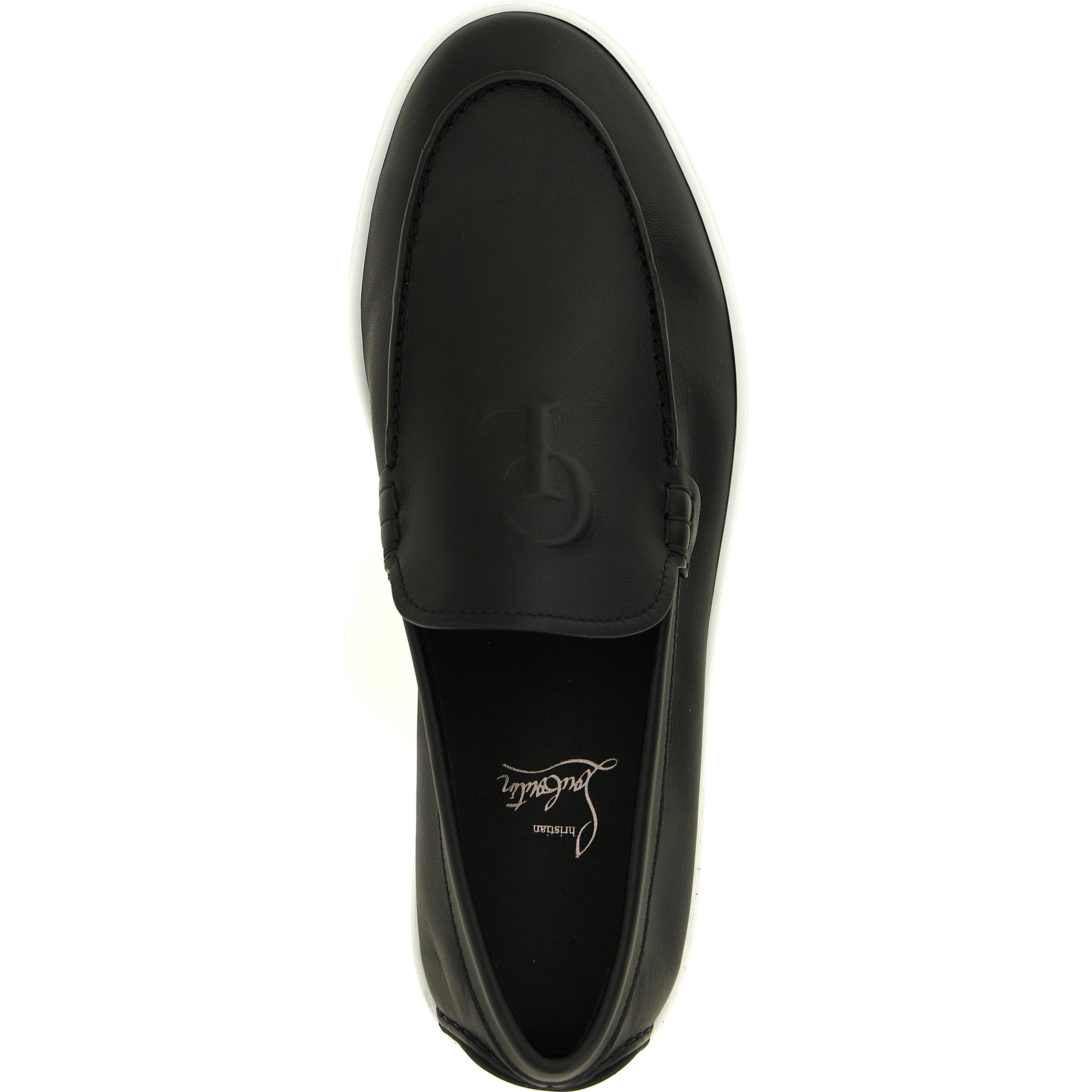 Black Calfskin Slip-On Loafers