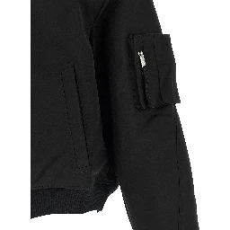 Black Recycled Polyamide Bomber