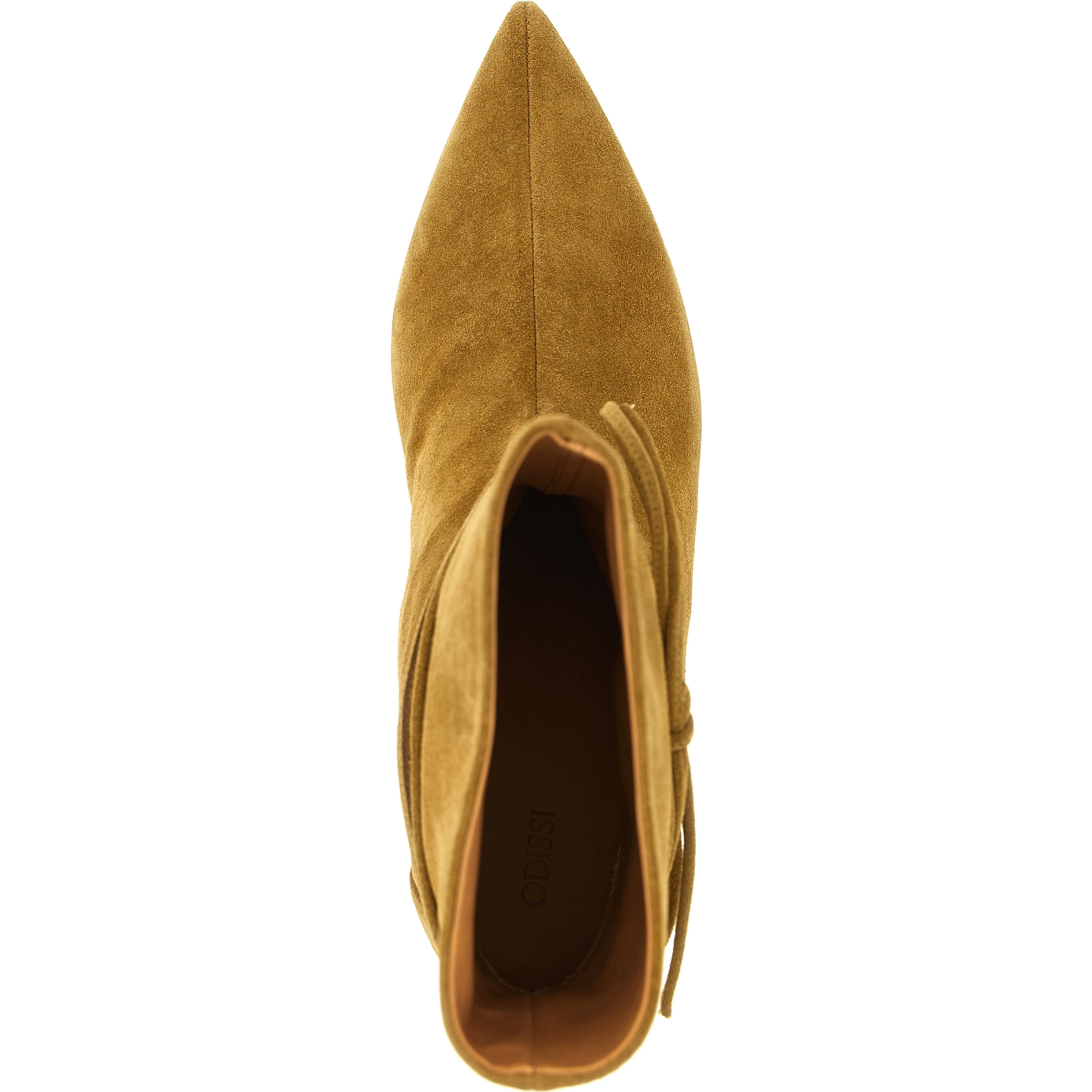 Beige Calfskin Ankle Boots
