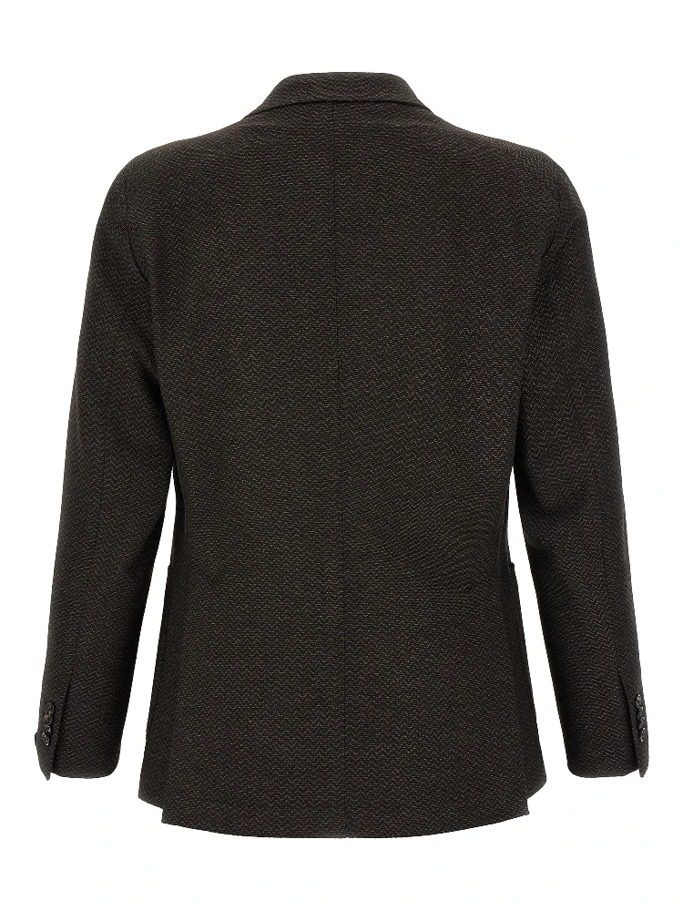 Brown Virgin Wool Blazer alternative
