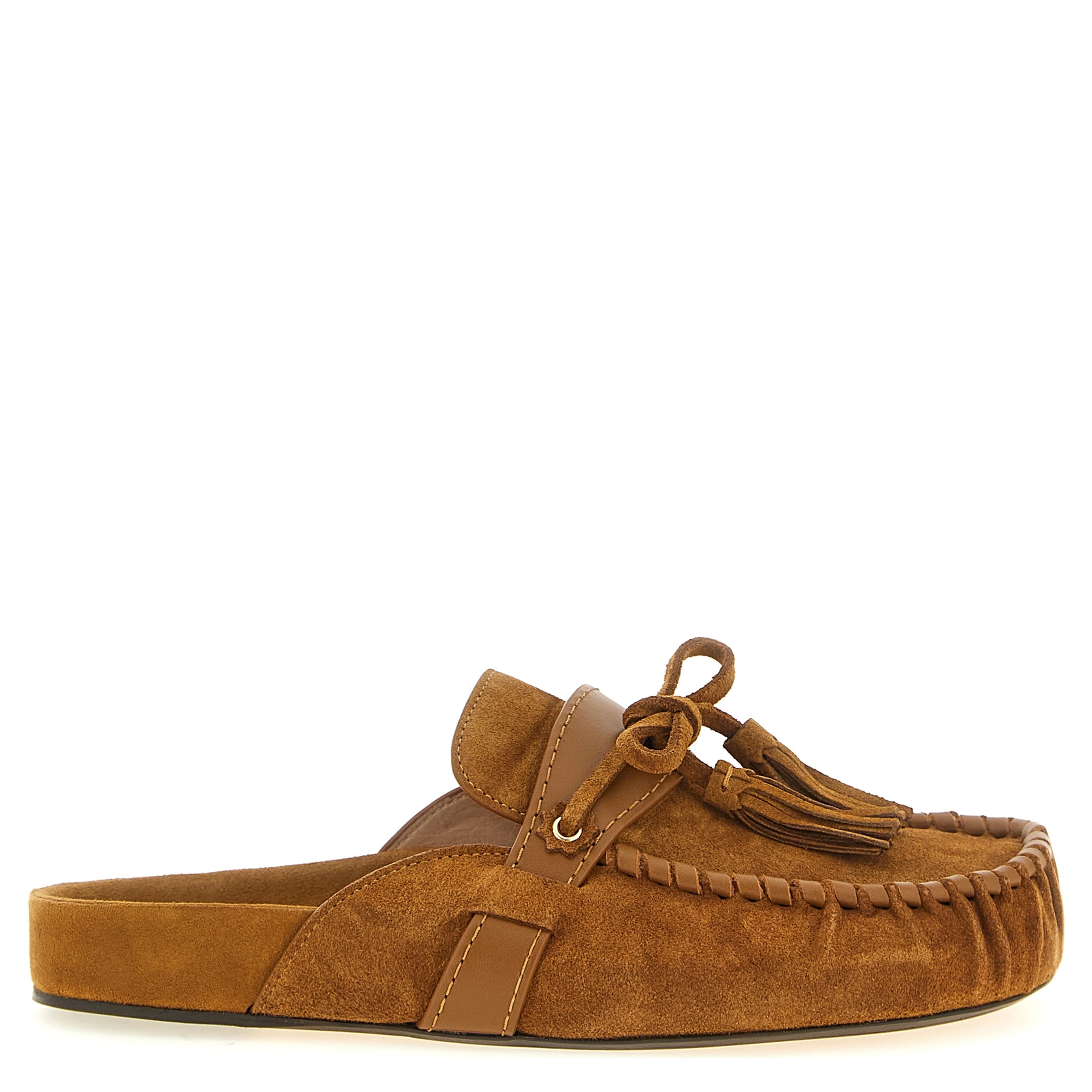 Brown Cowhide Slip-On Loafers