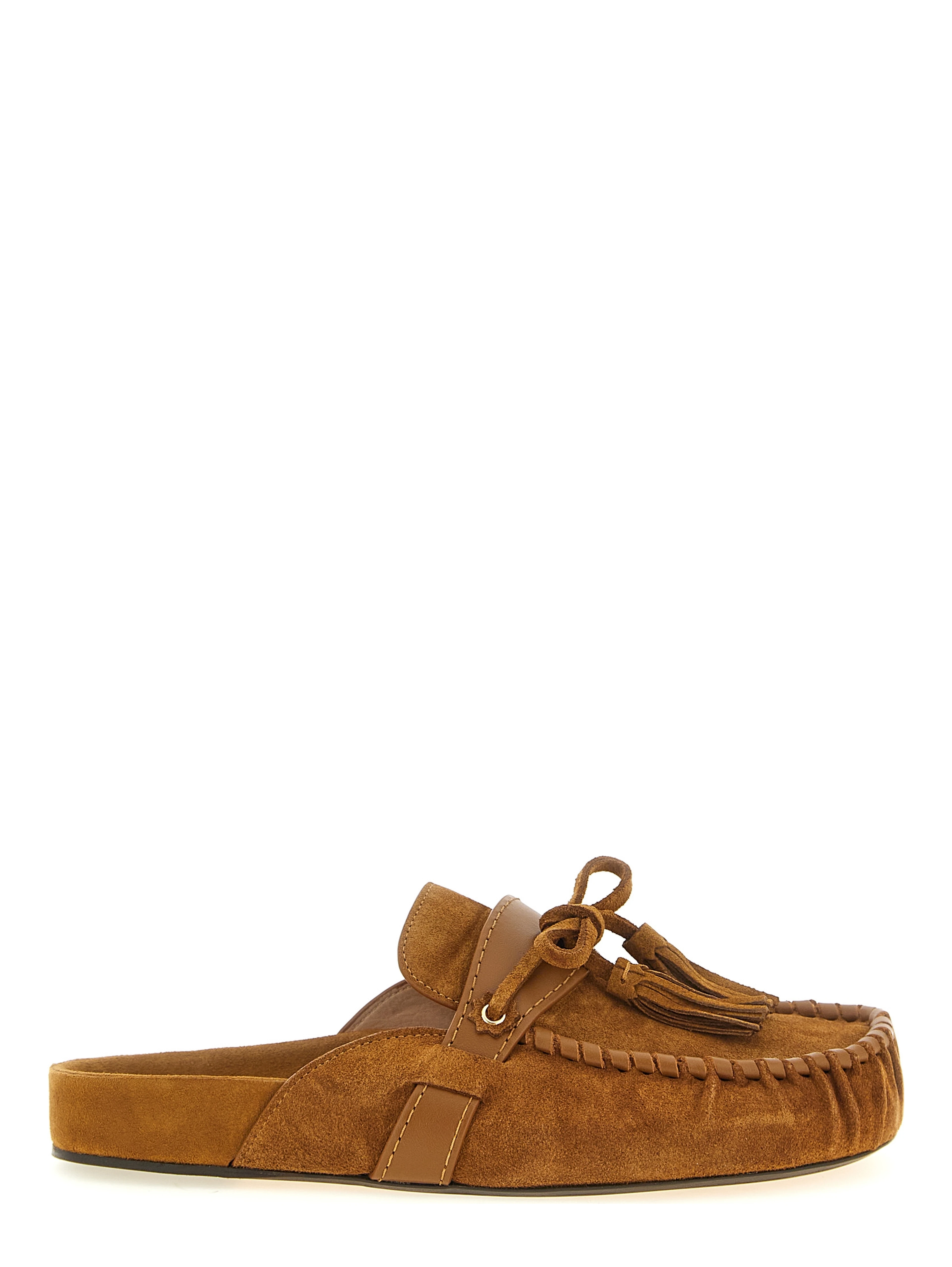 Brown Cowhide Slip-On Loafers