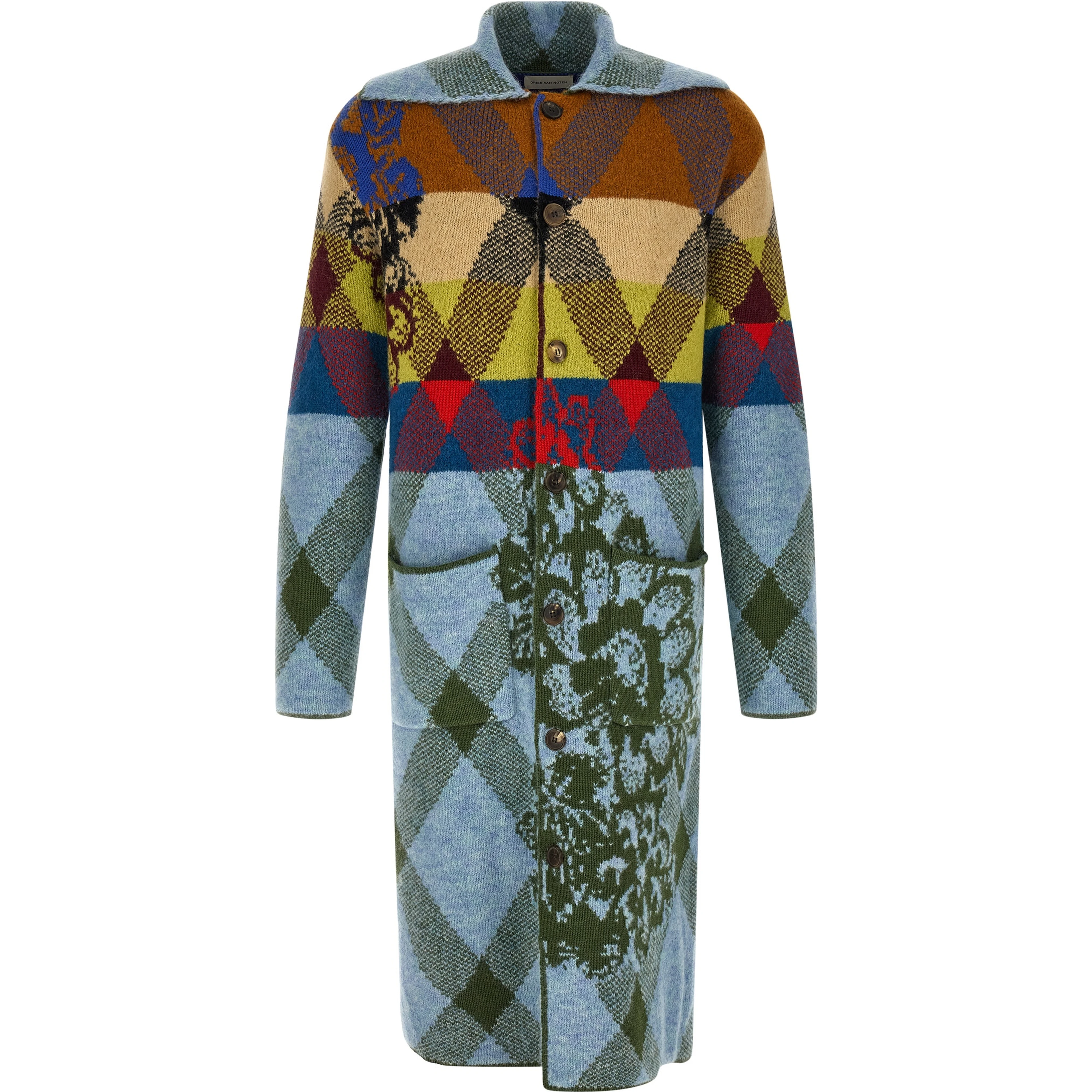Multicolor Wool Cardigan