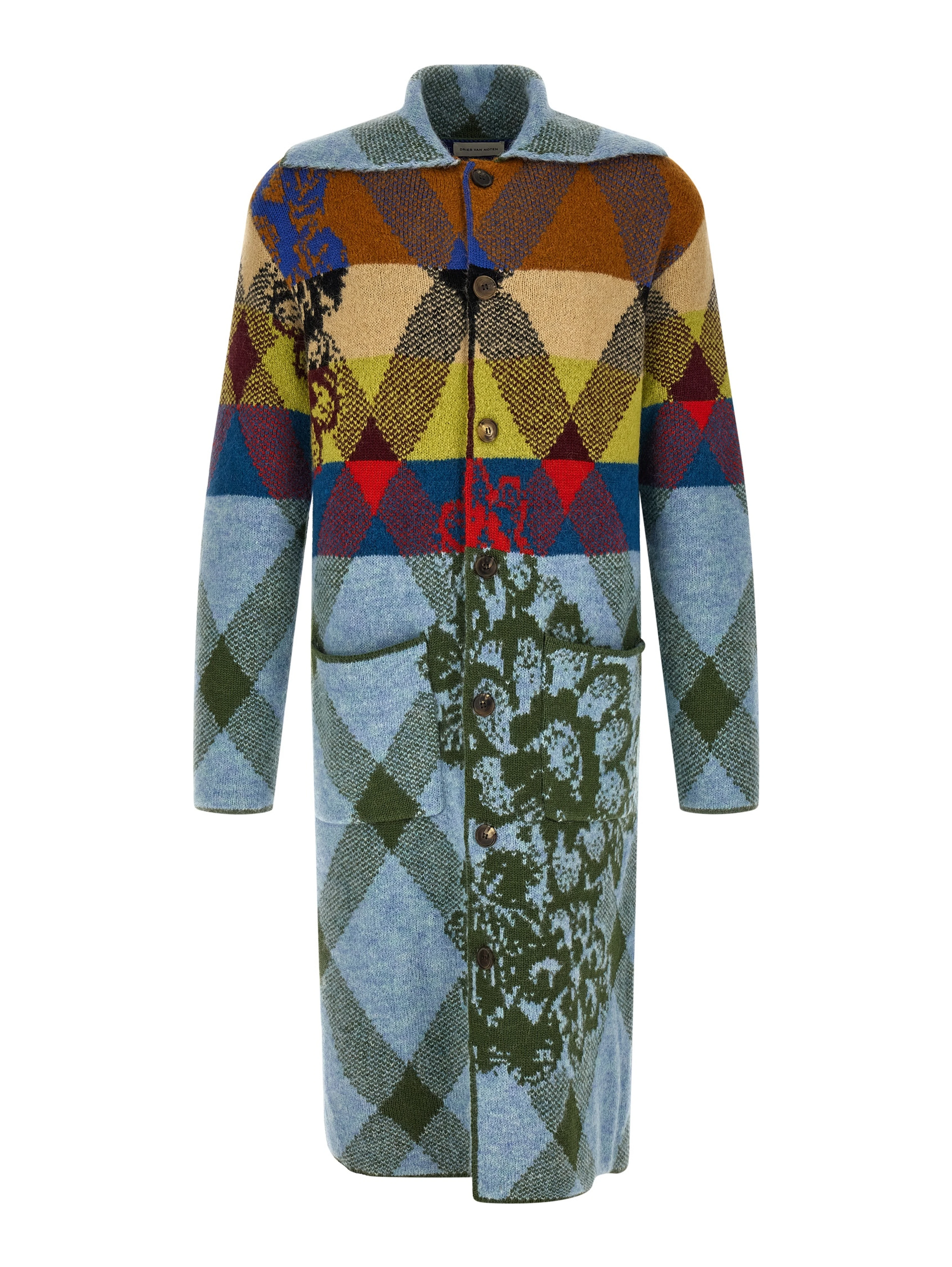 Multicolor Wool Cardigan