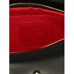 Black Elastane Clutch Bag