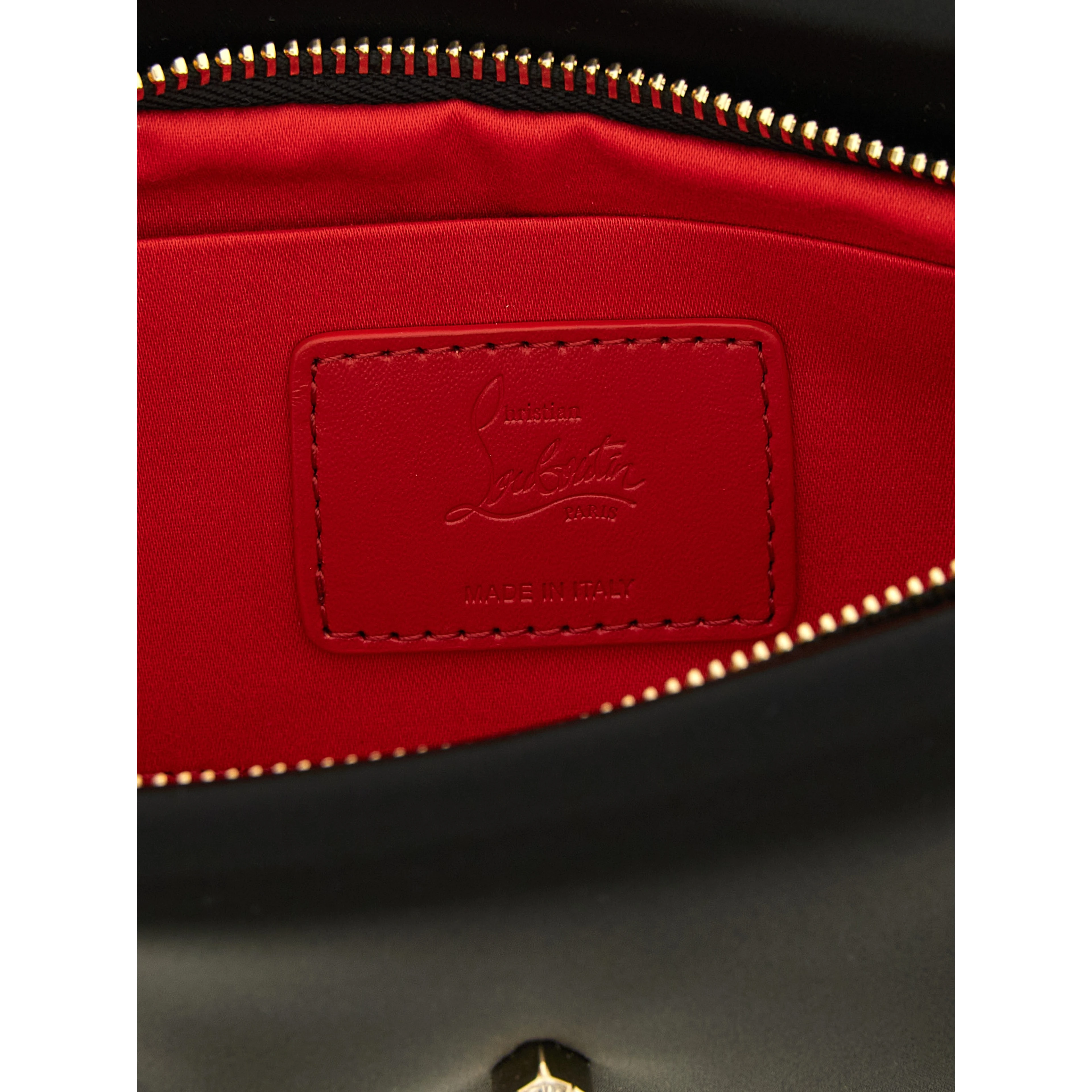 Black Elastane Clutch Bag