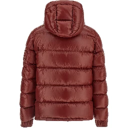 Bordeaux Polyamide Full-Length Jacket