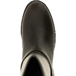 Black Cowhide Over The Knee