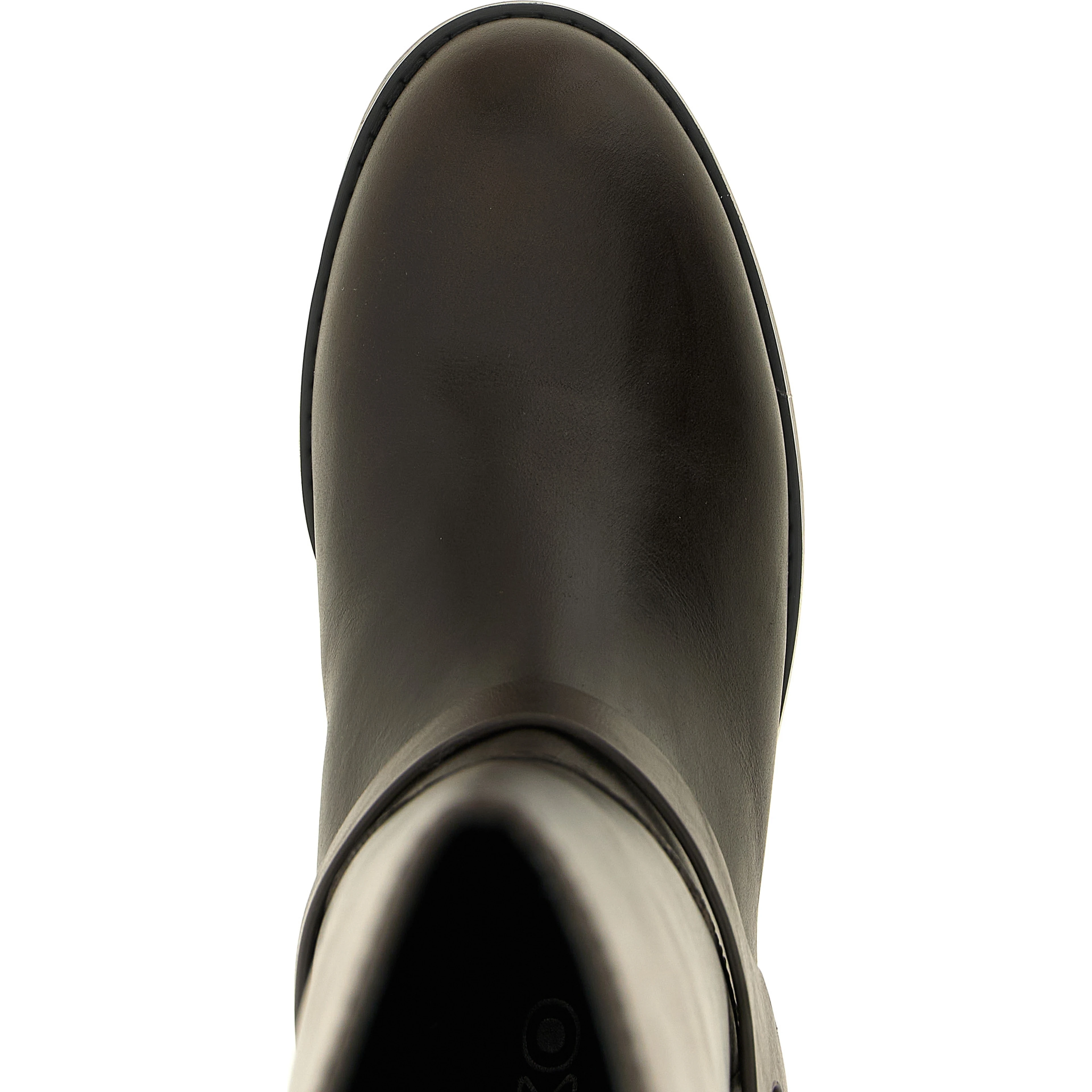 Black Cowhide Over The Knee