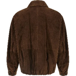 Brown Goatskin Full-Length Jacket