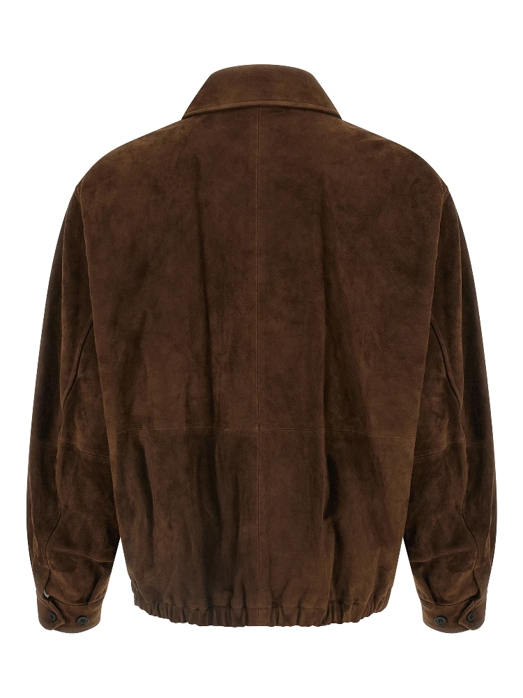 Brown Goatskin Full-Length Jacket alternative