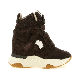 Brown Calfskin Athletic Sneakers