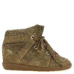 Beige Cowhide Sneakers