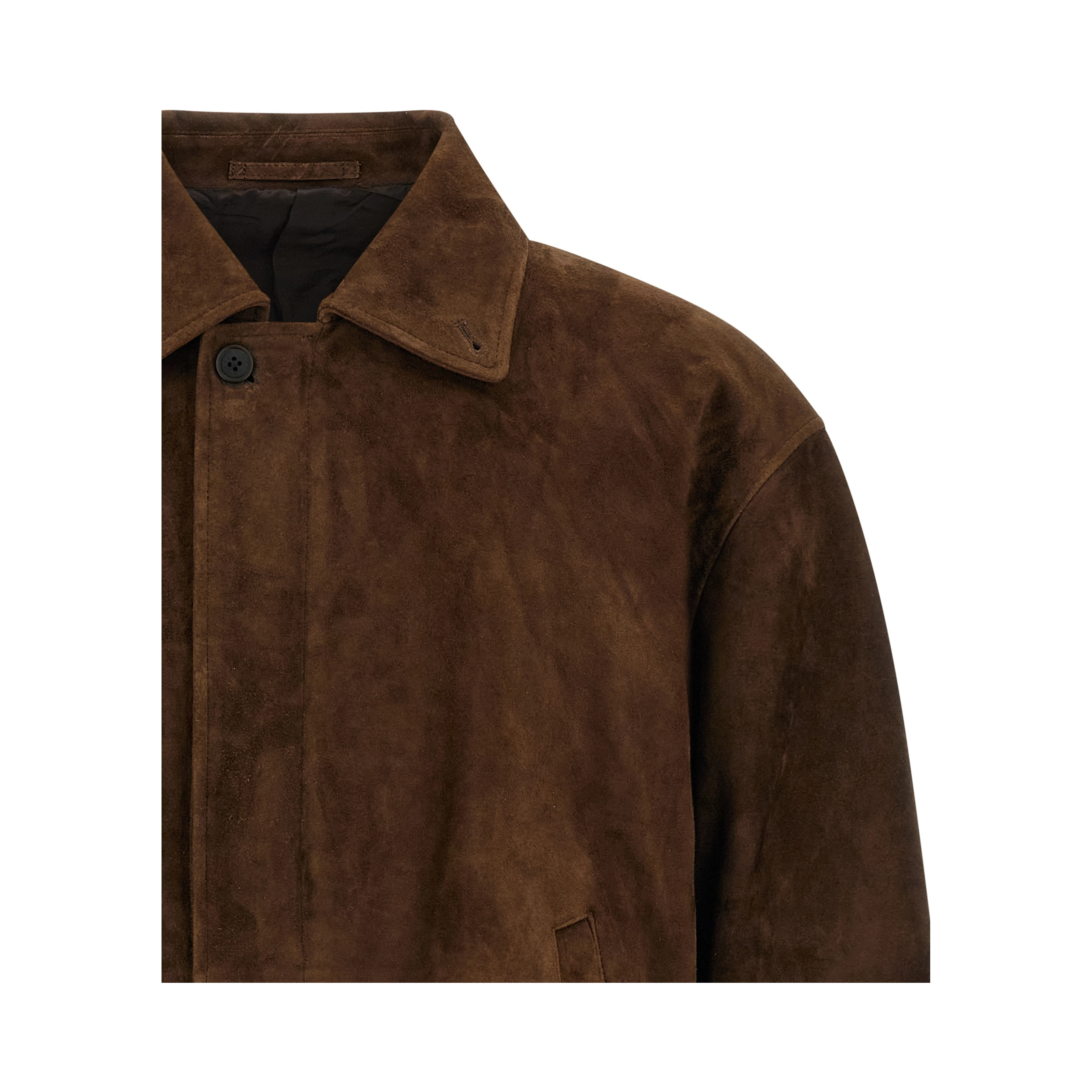 Brown Goatskin Full-Length Jacket