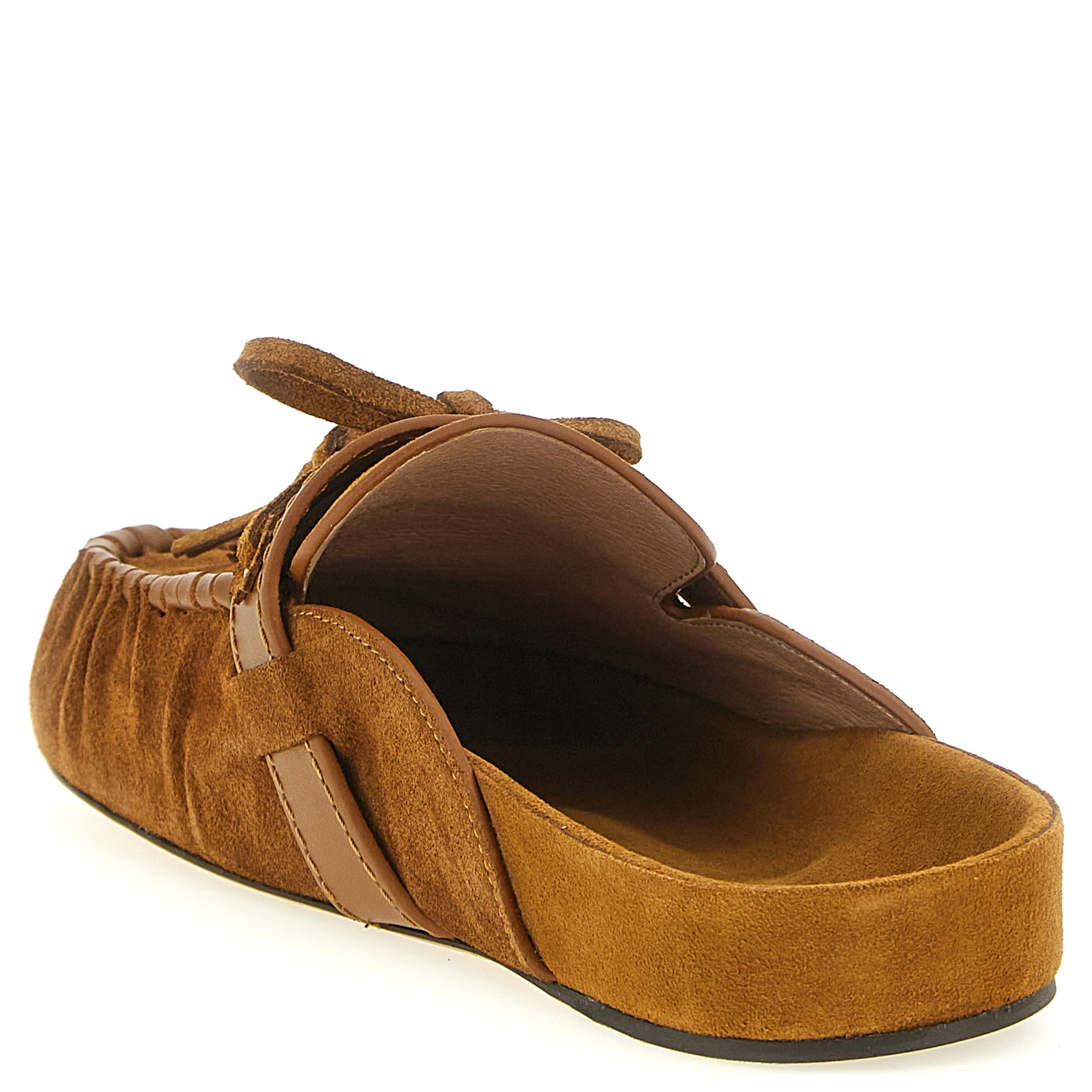 Brown Cowhide Slip-On Loafers