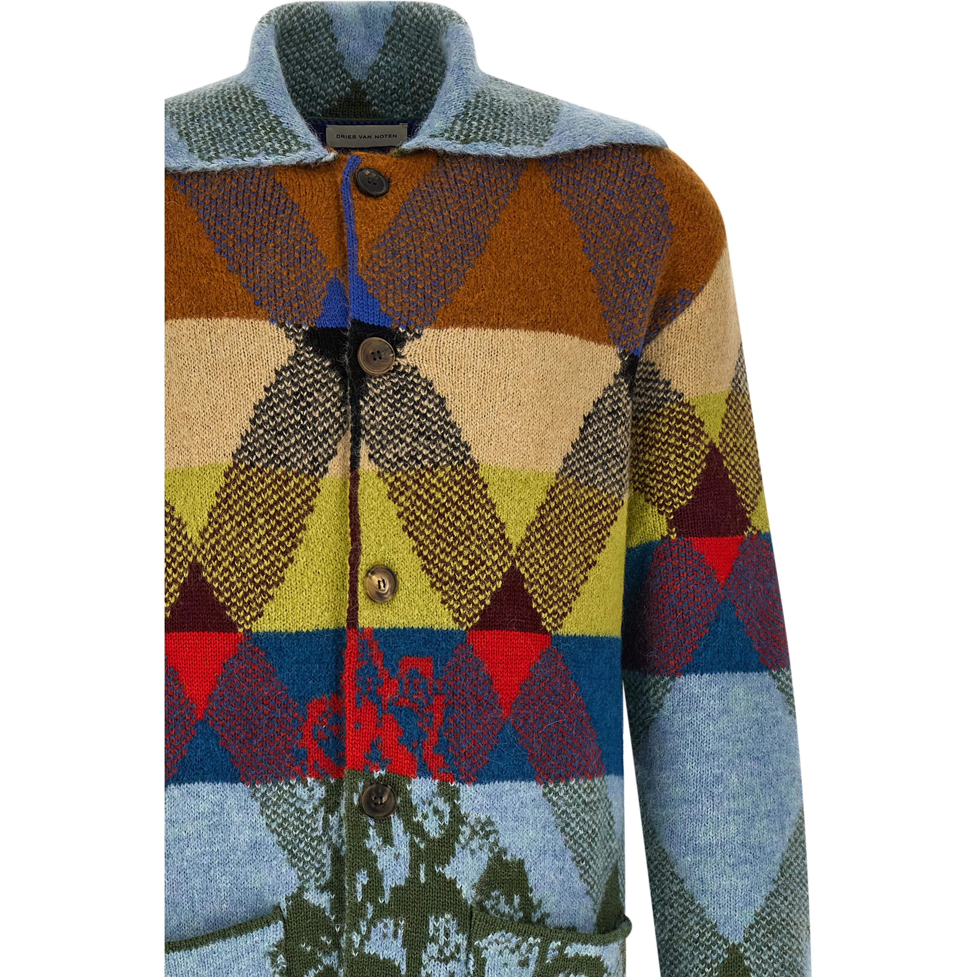 Multicolor Wool Cardigan
