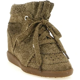 Beige Cowhide Sneakers