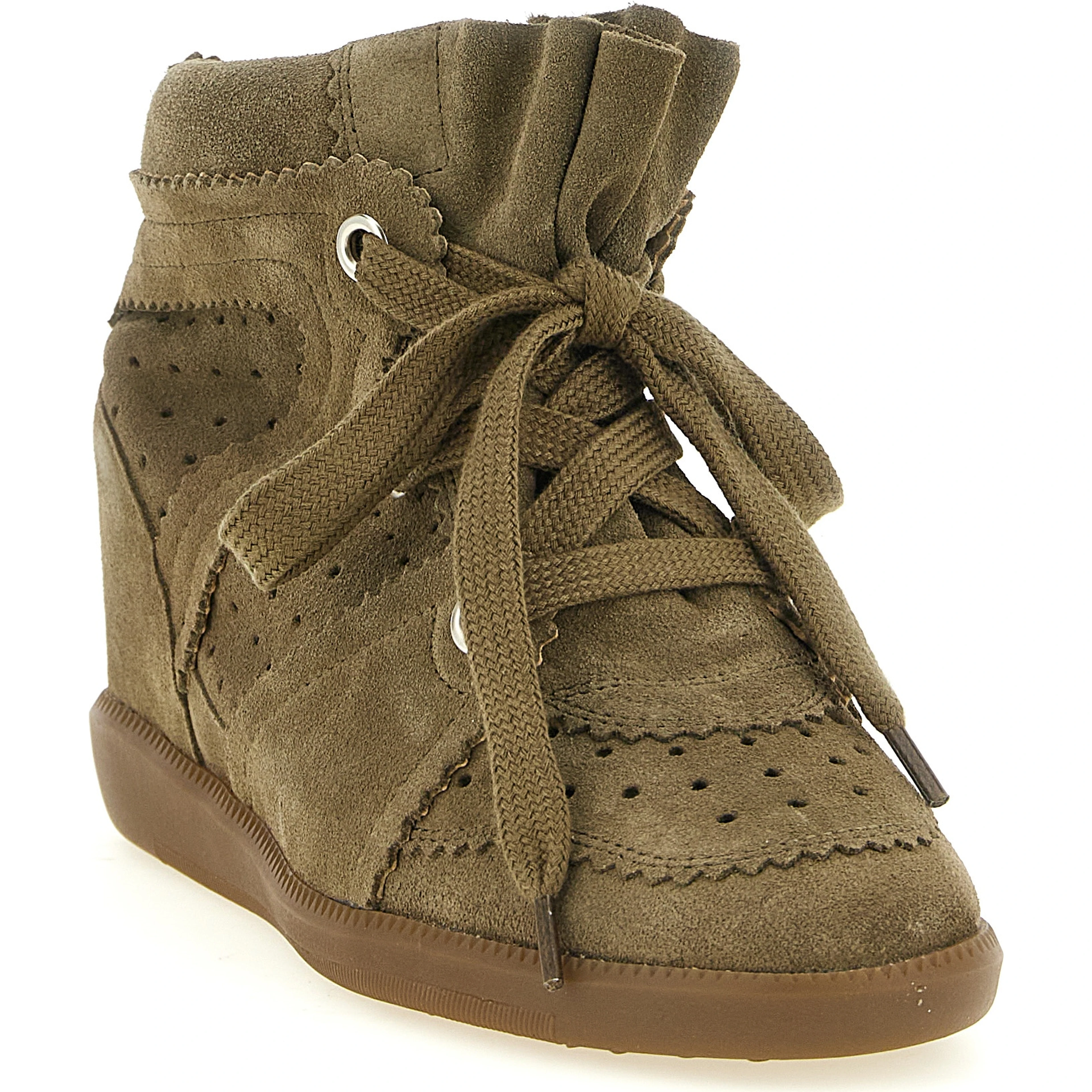 Beige Cowhide Sneakers