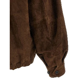 Brown Goatskin Full-Length Jacket