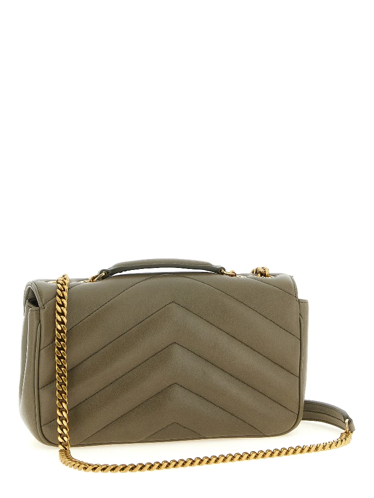 Bicolor Lamb Leather Shoulder Bag alternative