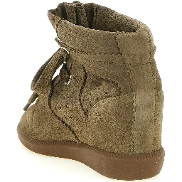 Beige Cowhide Sneakers