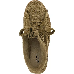 Beige Cowhide Sneakers