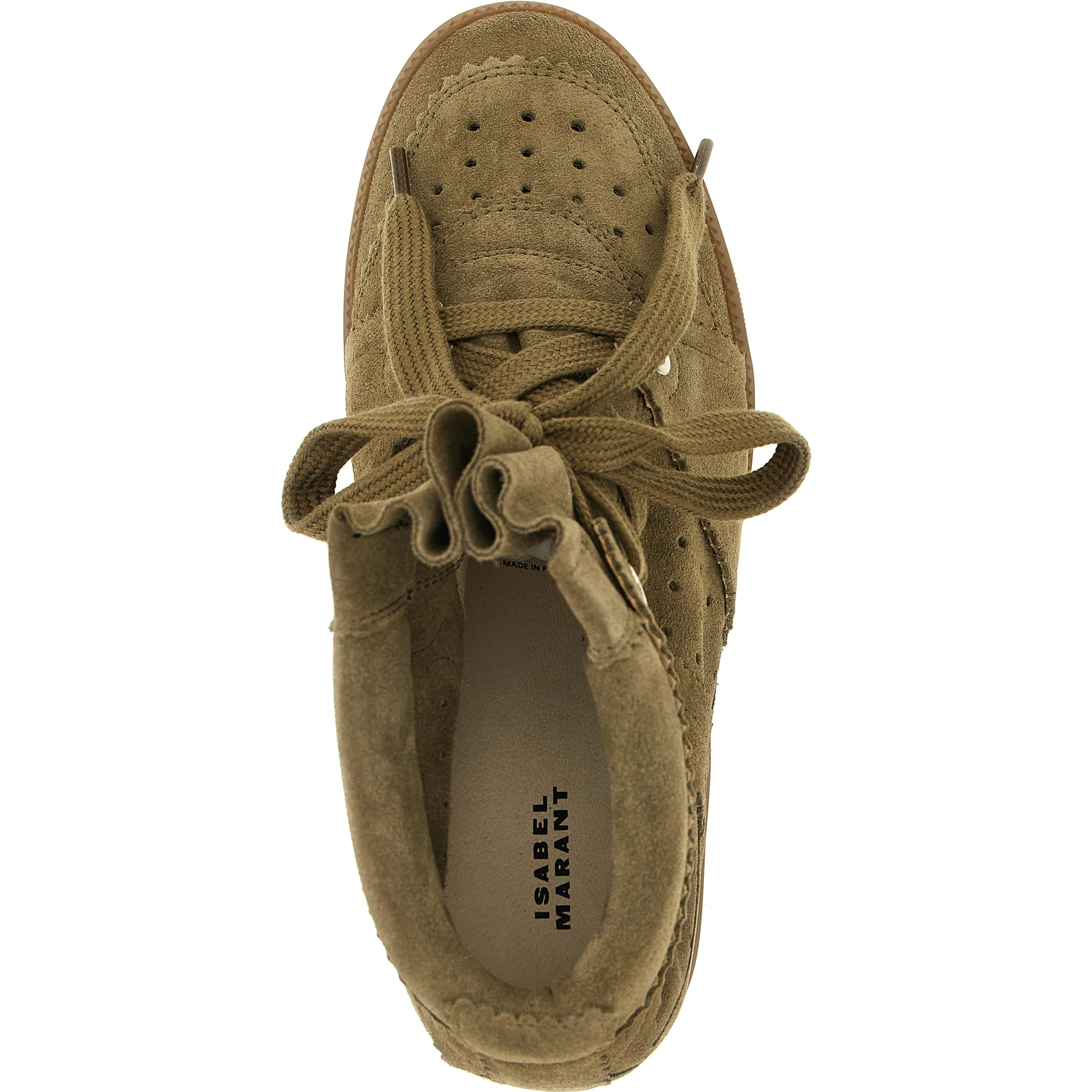 Beige Cowhide Sneakers