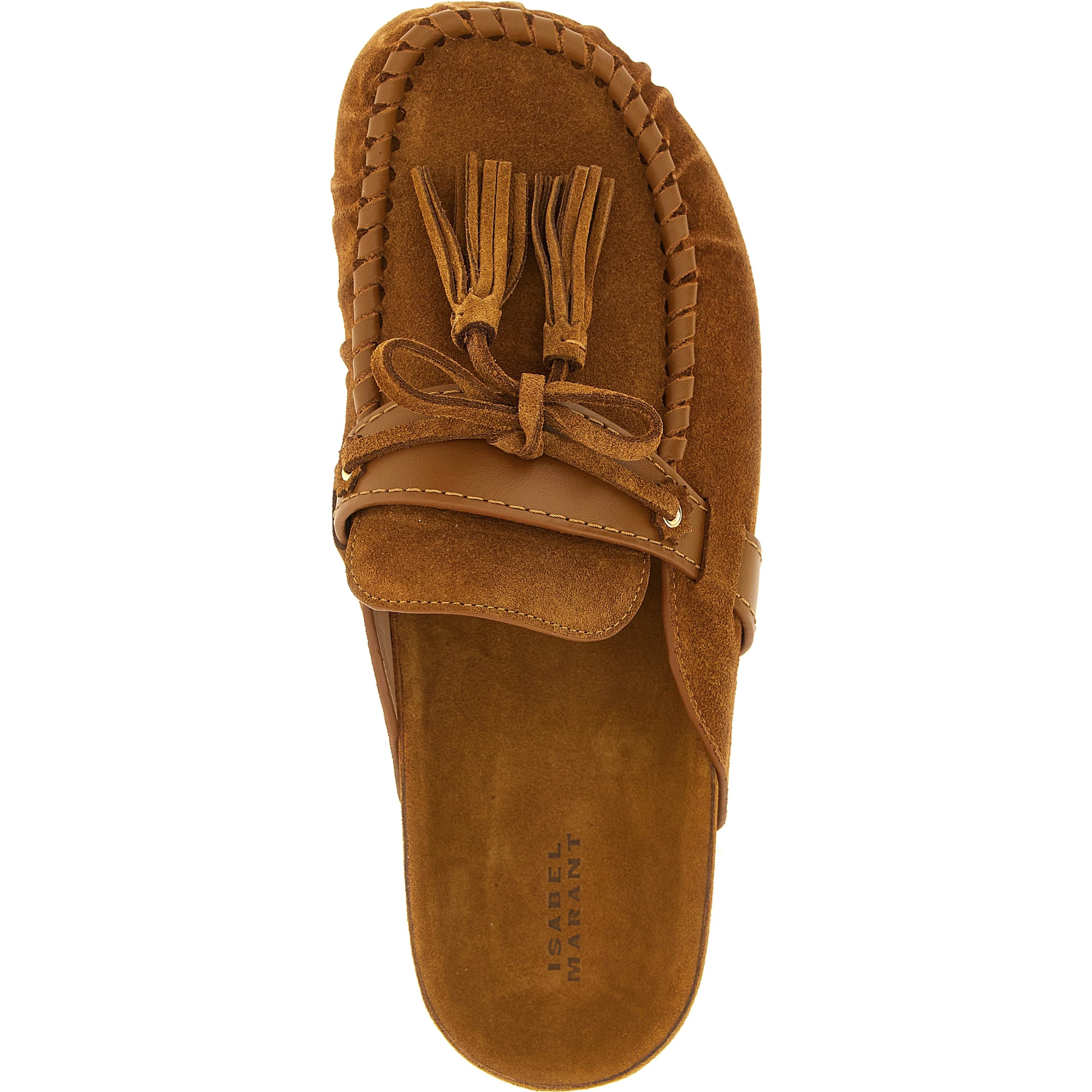Brown Cowhide Slip-On Loafers