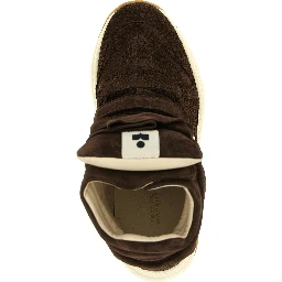 Brown Calfskin Athletic Sneakers