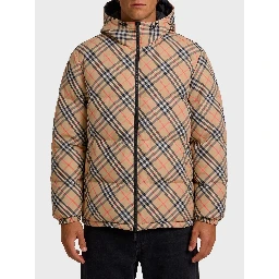 Reversible Snowdonia Check down jacket