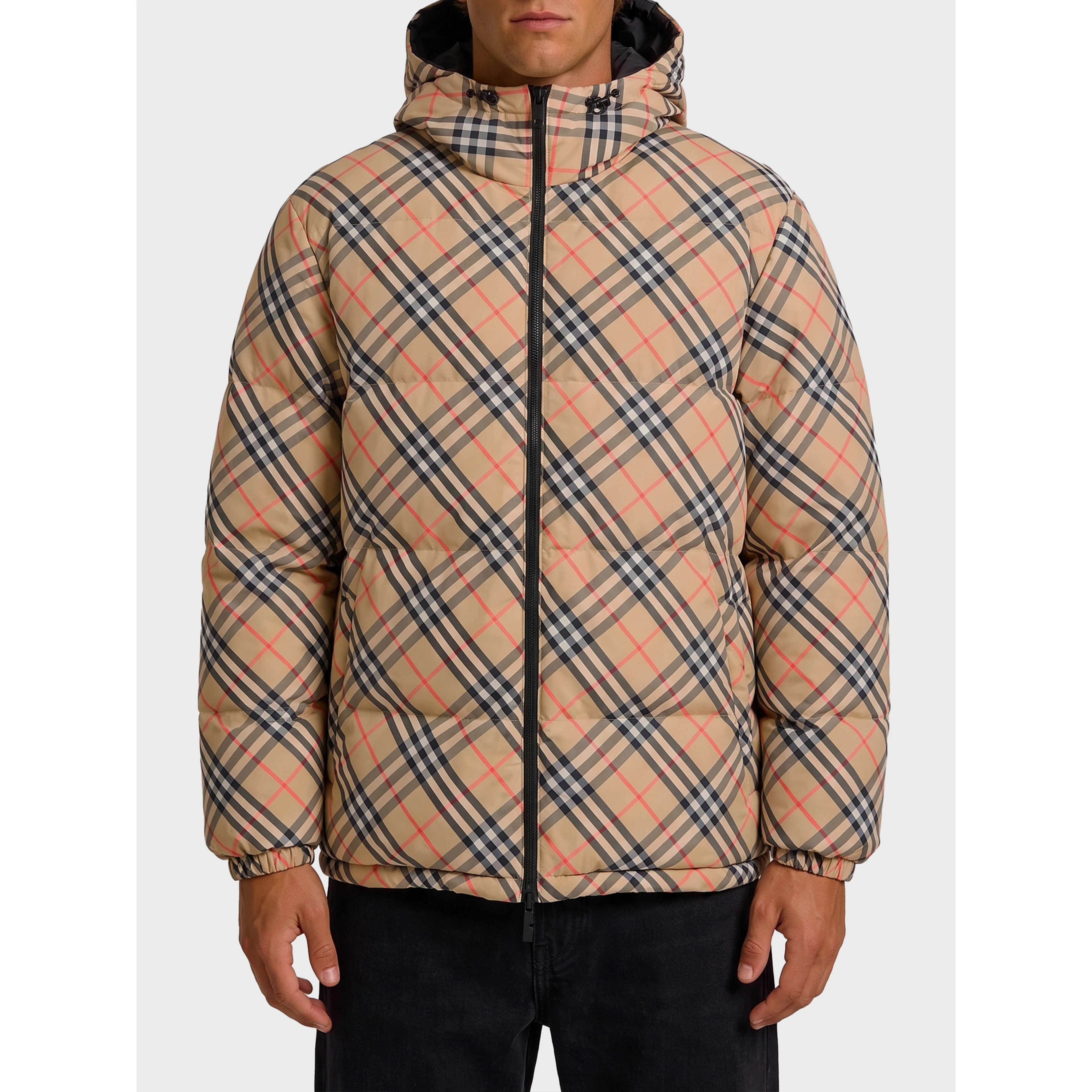 Reversible Snowdonia Check down jacket