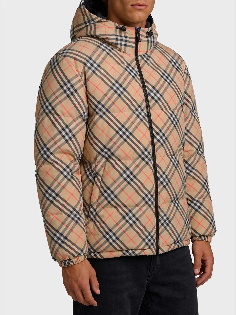 Reversible Snowdonia Check down jacket